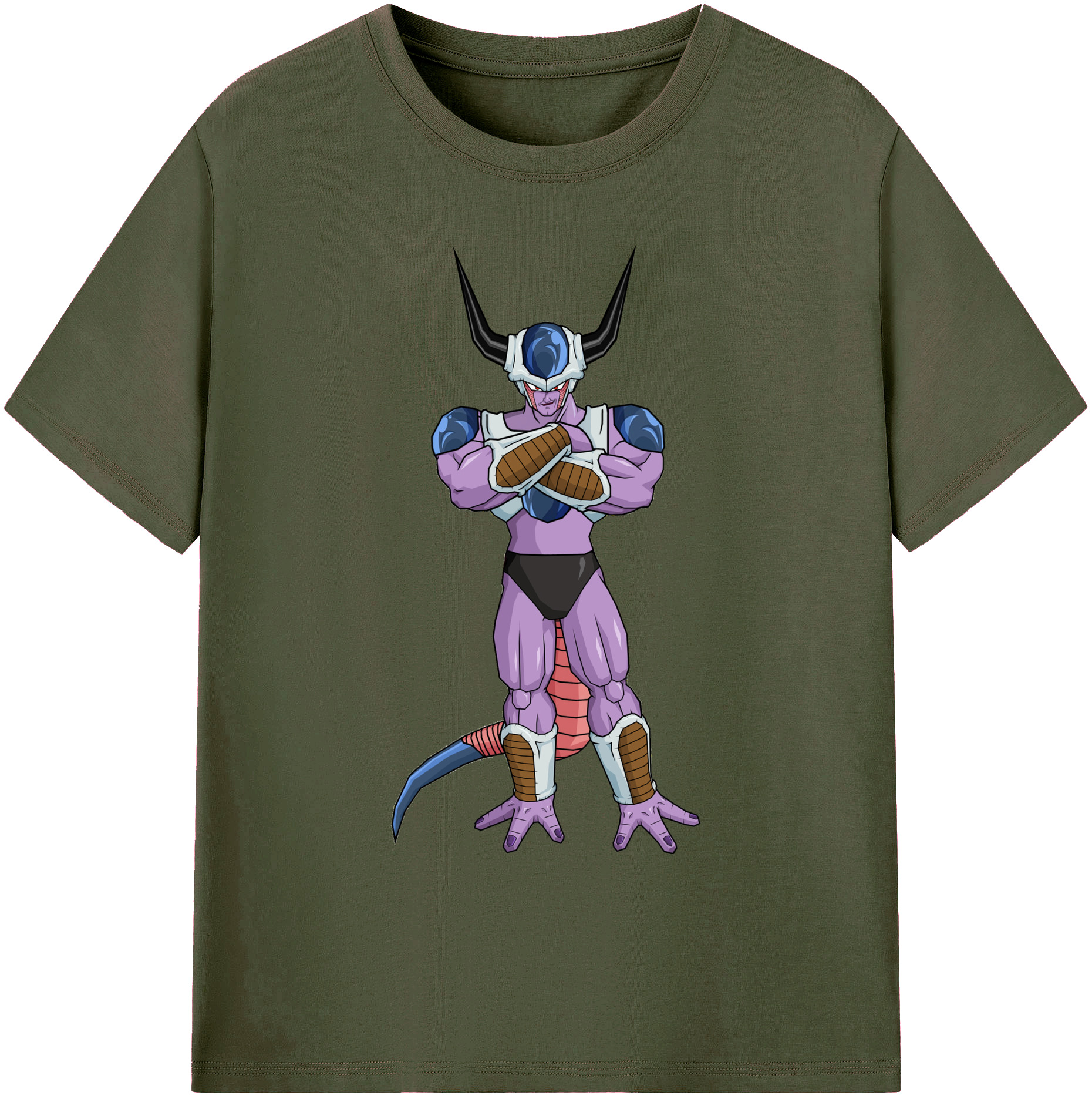（画像用） ドラゴンボール フリーザ DRAGON BALL Frieza 綿100％ メンズ半袖Tシャツ｜肌触りやわらか＆通気性
